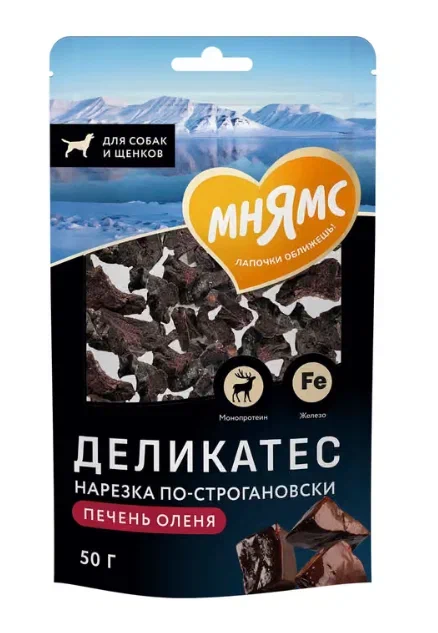 Лакомство из печени северного оленя для собак