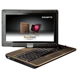 GIGABYTE TouchNote T1028C (Atom N280 1660 Mhz/10.1"/1366x768/1024Mb/160Gb/DVD нет/Wi-Fi/Bluetooth/WinXP Home)
