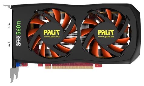 Palit GeForce GTX 560 Ti 900Mhz PCI-E 2.0 1024Mb 4200Mhz 256 bit 2xDVI HDMI HDCP