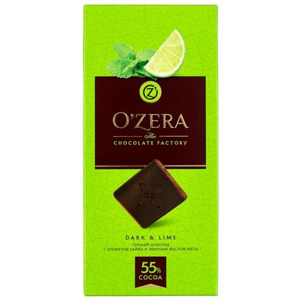 Шоколад O'Zera Dark and Lime горький с экстрактами лайма и мяты
