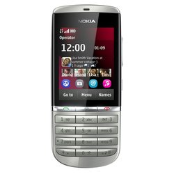 Nokia Asha 300 (серебристо-белый)