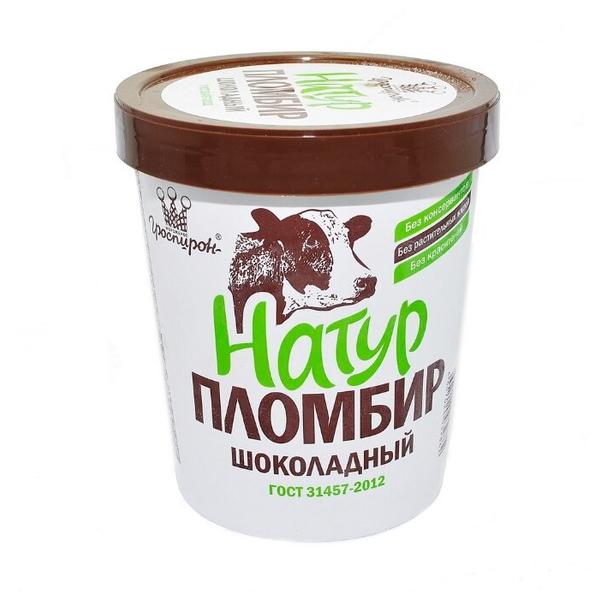 Мороженое Гроспирон пломбир шоколадное 410 г