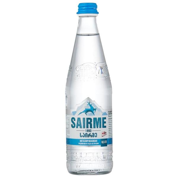 Вода родниковая питьевая Sairme Springs негазированная, стекло