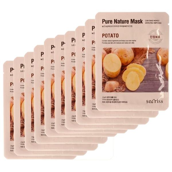 Secriss маска тканевая Secriss Pure Nature Mask Pack Potato с экстрактом картофеля