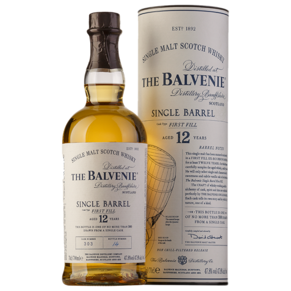 Виски Balvenie Single Barrel 12 лет в тубе, 0,7 л