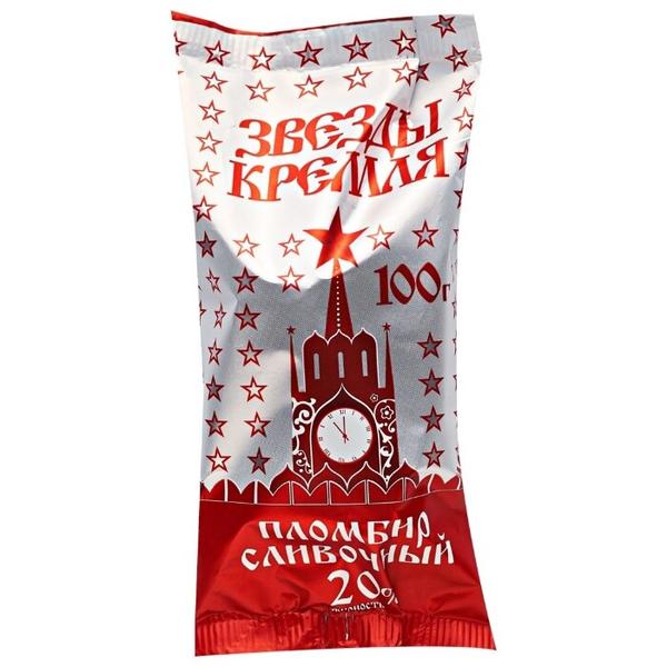 Мороженое Звезды кремля пломбир сливочный, 100 г