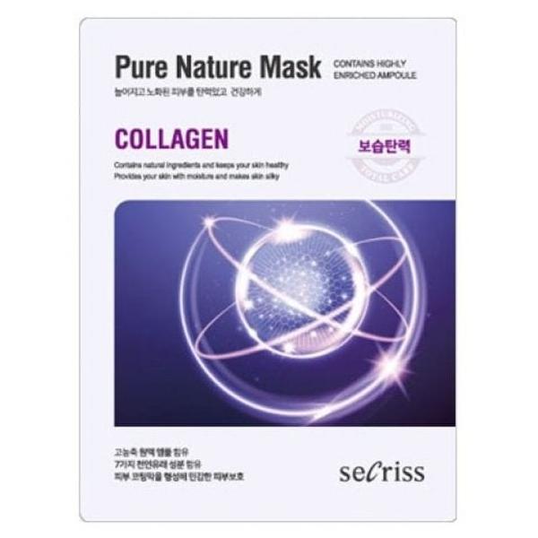 Secriss маска тканевая Pure Nature Mask Pack Collagen для упругости кожи с коллагеном