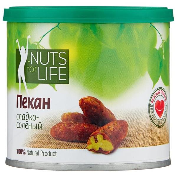 Пекан Nuts for Life сладко-соленый 115 г