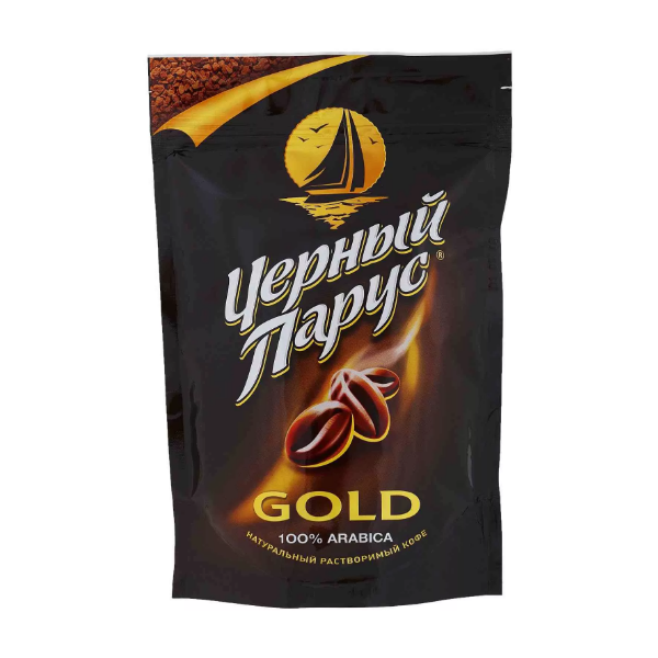 Кофе растворимый Черный Парус Gold сублимированный, пакет