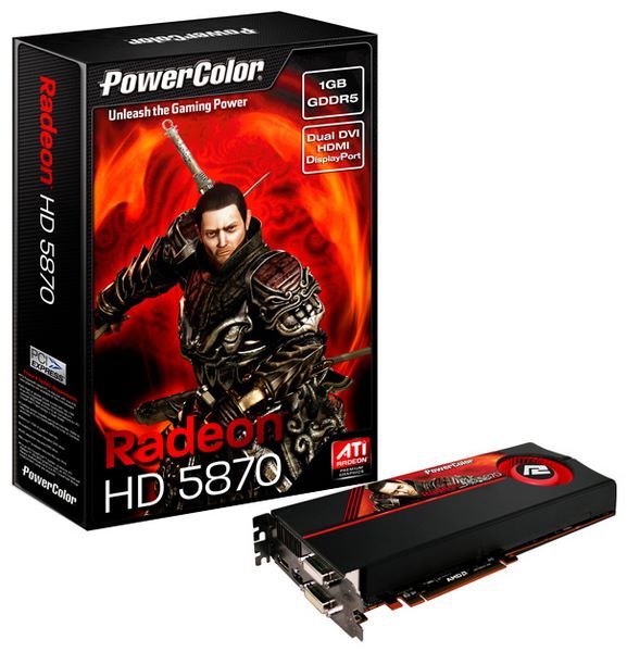 PowerColor Radeon HD 5870 850Mhz PCI-E 2.1 1024Mb 4800Mhz 256 bit 2xDVI HDMI HDCP
