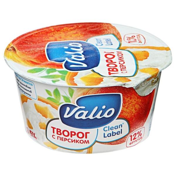 Valio Творог с персиком 3.5%, 140 г