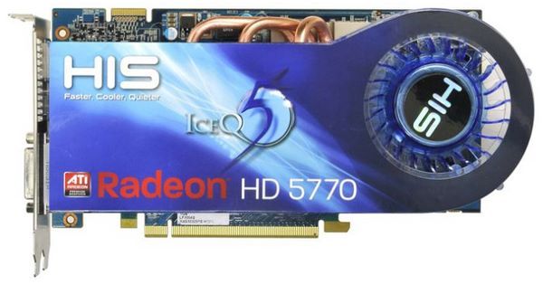 HIS Radeon HD 5770 850Mhz PCI-E 2.1 1024Mb 4800Mhz 128 bit 2xDVI HDMI HDCP