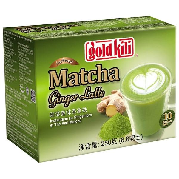 Чайный напиток Gold kili Matcha ginger latte Матча с имбирем растворимый в пакетиках