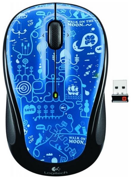Logitech Wireless mouse M325 Blue smile USB