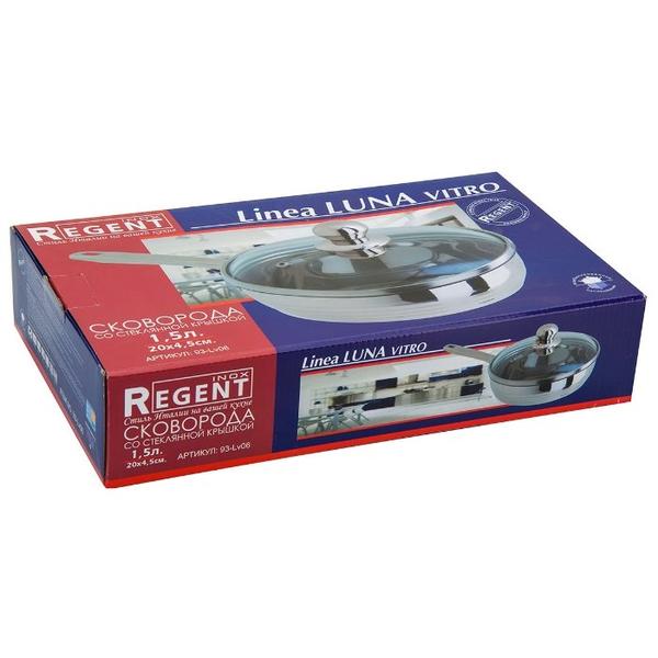 Сковорода Regent Luna vitro 93-Lv06 20 см с крышкой