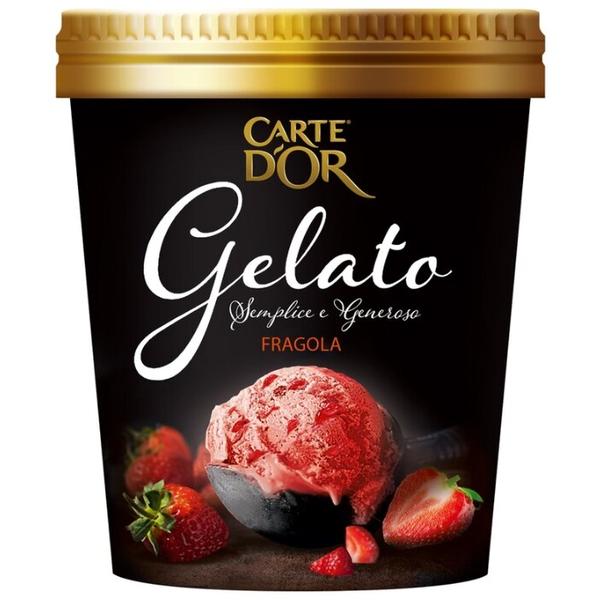 Мороженое Carte D'or пломбир Carte D'or Gelato клубника в сахарном сиропе 360 г