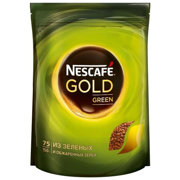 Кофе растворимый Nescafe Gold Green сублимированный, пакет
