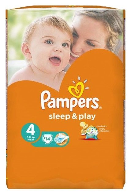 Pampers подгузники Sleep&Play 4 (7-14 кг) 14 шт.