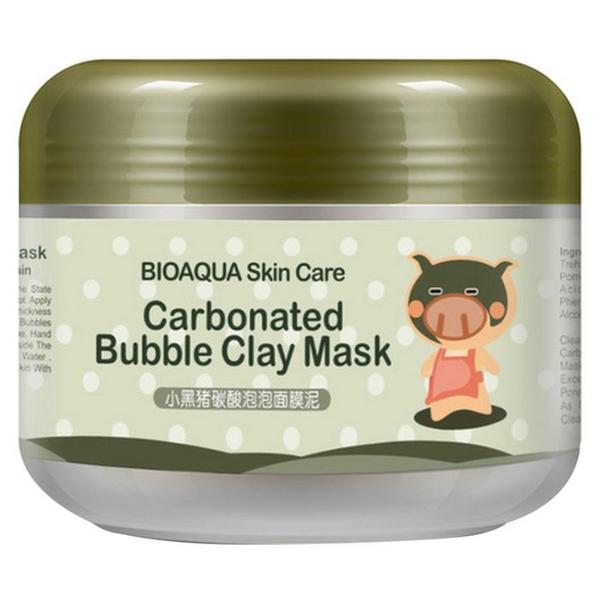 BioAqua Очищающая кислородная пузырьковая маска для лица на основе глины