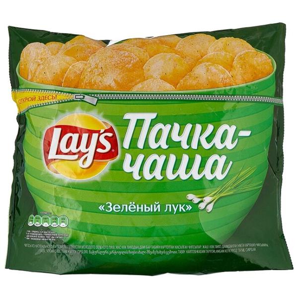 Чипсы Lay's картофельные Зелёный лук (пачка-чаша)