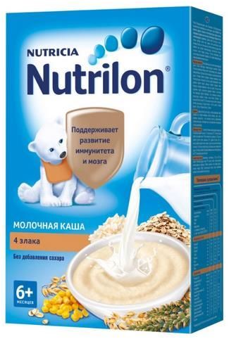 Nutrilon (Nutricia) Молочная 4 злака (с 6 месяцев) 225 гр