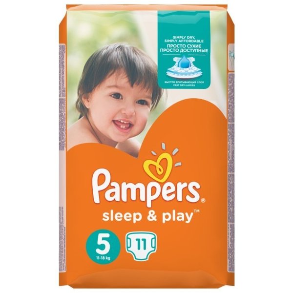 Pampers подгузники Sleep&Play 5 (11-18 кг) 11 шт.