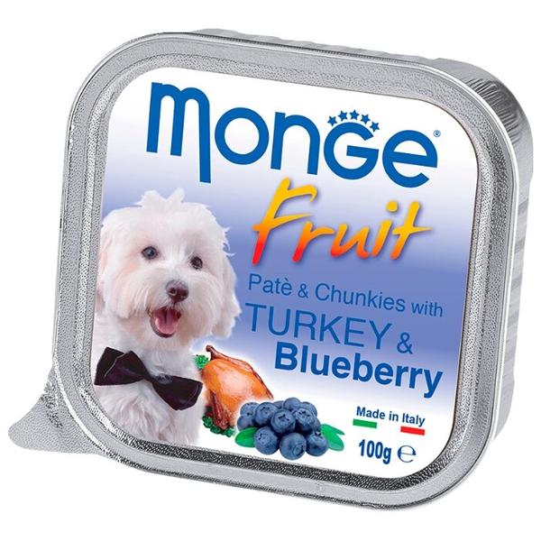 Корм для собак Monge Fruit индейка с черникой 100г