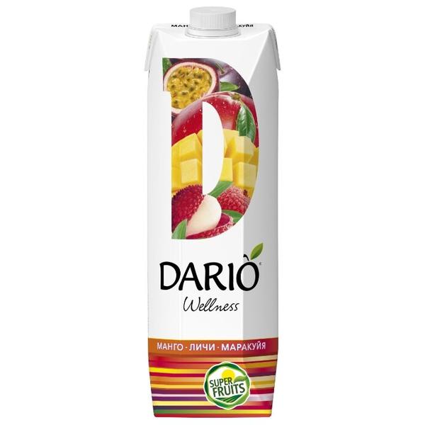 Нектар DARIO Wellness манго-личи-маракуйя, без сахара