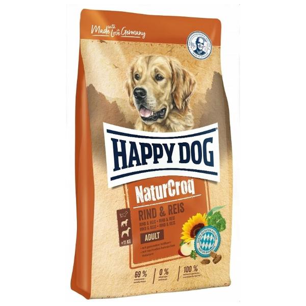 Корм для собак Happy Dog NaturCroq говядина с рисом