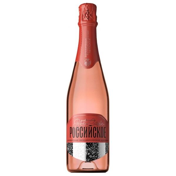 Игристое вино Дербентская Винодельческая Компания Российское Шампанское Розовое Сладкое 0.75 л