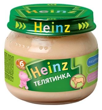 Heinz Телятинка (с 6 месяцев) 80 г, 12 шт.
