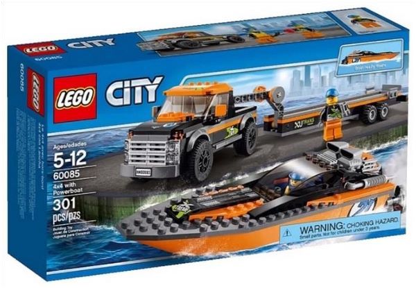 LEGO City 60085 Внедорожник с гоночным катером