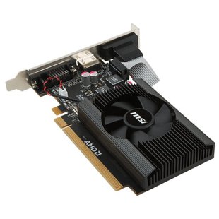 MSI Radeon R7 240 600Mhz PCI-E 3.0 2048Mb 1600Mhz 64 bit DVI HDMI HDCP Low Profile