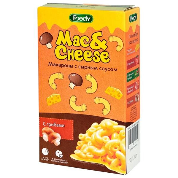 Foody Макароны Mac&Cheese с сырным соусом с грибами, 143 г