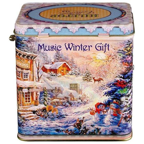 Чай черный Hilltop Королевское золото Музыкальный зимний подарок подарочный набор
