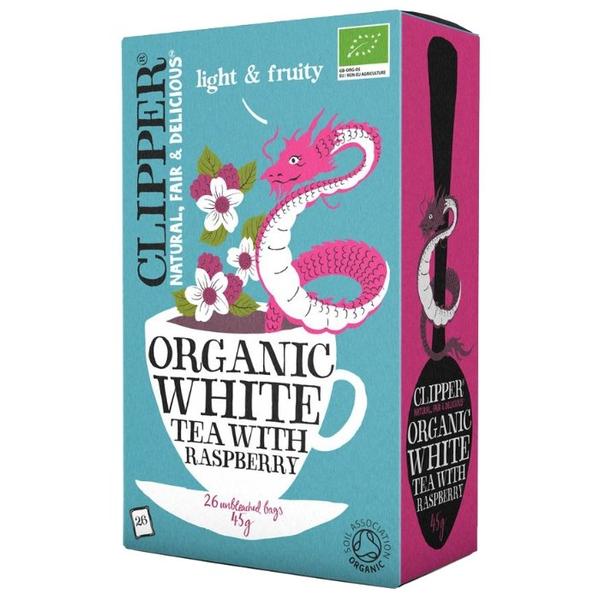 Чай белый Clipper Organic white tea with raspberry в пакетиках