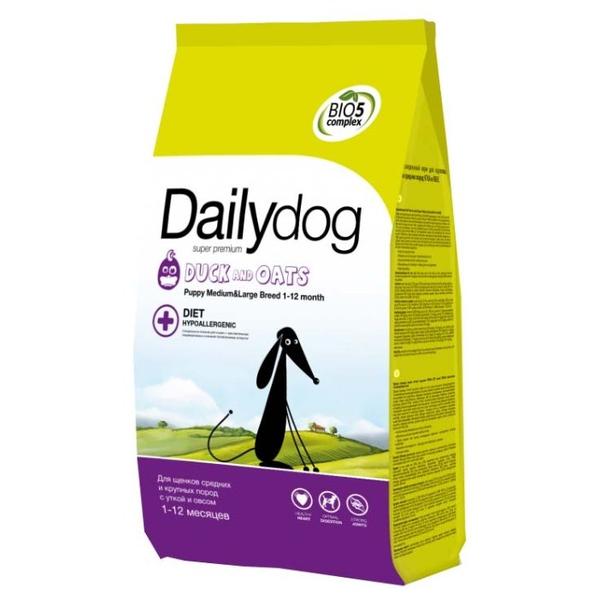 Корм для собак Dailydog Puppy Medium and Large Breed Duck and Oats
