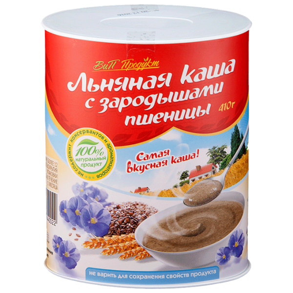 ВиП Продукт Каша льняная с зародышами пшеницы, 410 г
