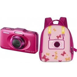 Nikon Coolpix S31+рюкзак (розовый)