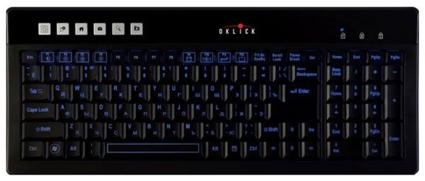 Oklick 490 S Illuminated Keyboard Black USB