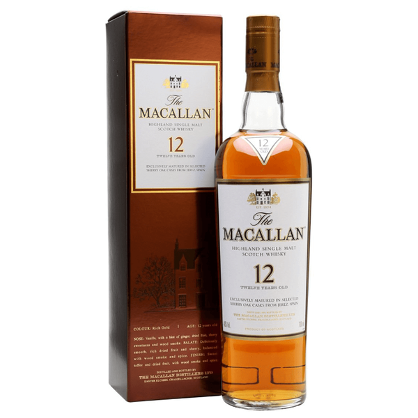 Виски Macallan 12 лет, 0.7 л, подарочная упаковка