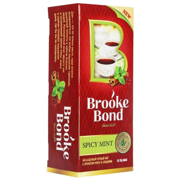 Чай черный Brooke Bond Пряная мята в пакетиках