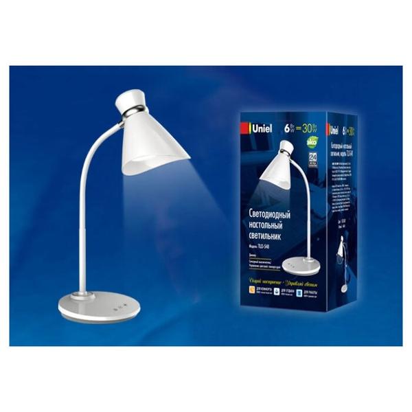 Настольная лампа светодиодная Uniel TLD-548 White, 6 Вт