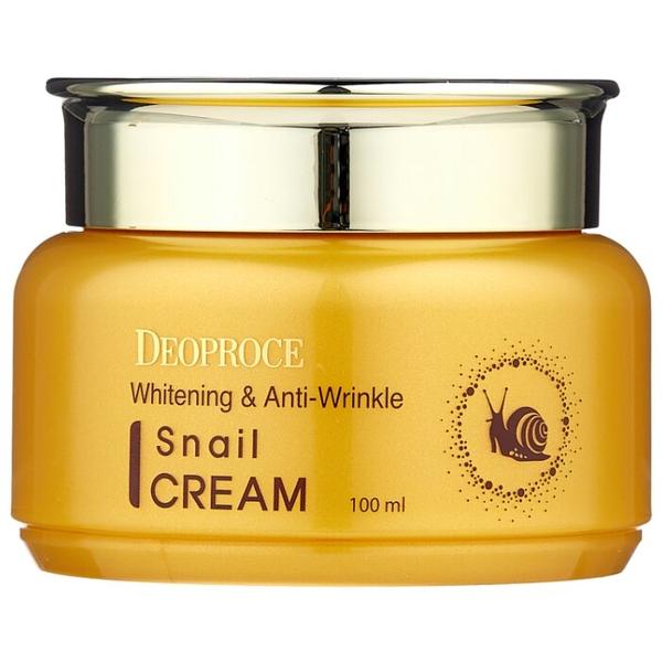 Deoproce Whitening And Anti-Wrinkle Snail Cream Крем для лица с экстрактом улитки