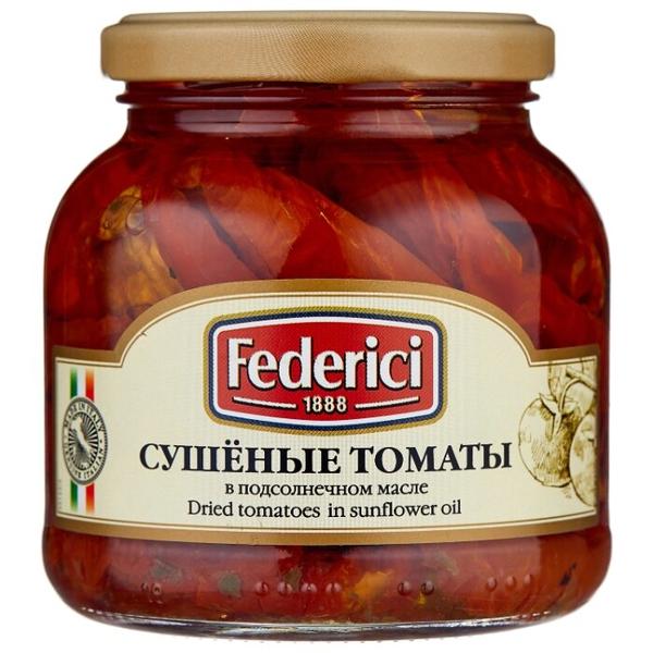 Сушеные томаты в подсолнечном масле Federici стеклянная банка 280 г