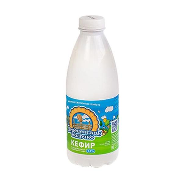 Деревенское молочко Кефир обезжиренный 1%