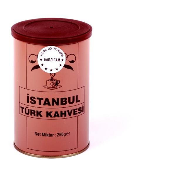 Кофе молотый İstanbul Türk Kahvesi c ароматом бабл-гам, жестяная банка