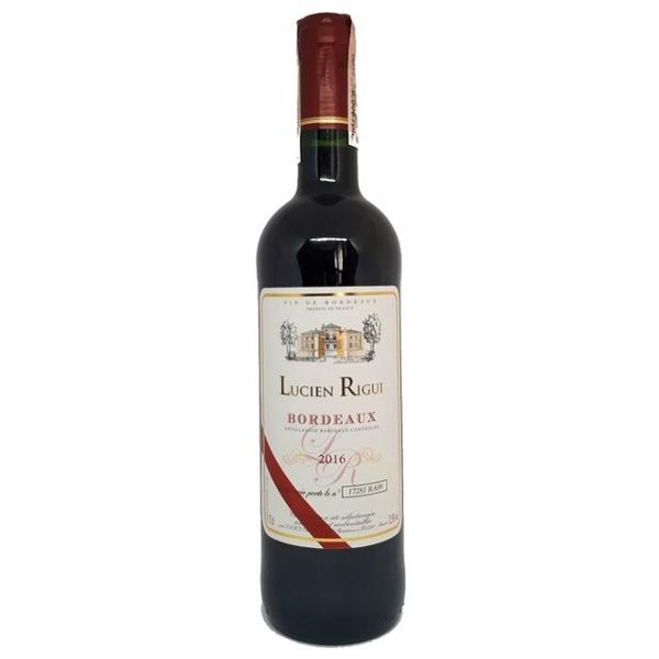 Вино Lucien Rigui Bordeaux красное 0.75 л