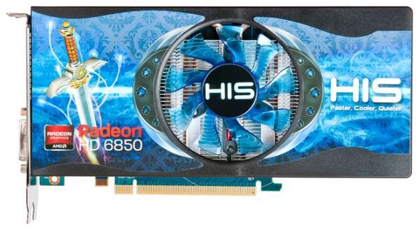HIS Radeon HD 6850 775Mhz PCI-E 2.1 1024Mb 4000Mhz 256 bit 2xDVI HDMI HDCP Cool