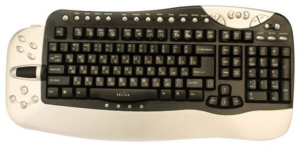 Oklick 780L Multimedia Keyboard Black-Silver PS/2